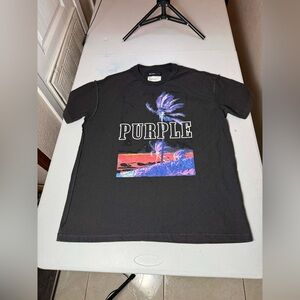 Purple Brand Graphic Print Crew Neck T-Shirt - Grey T-Shirts Sz M